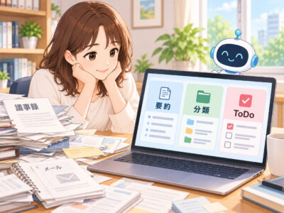 面倒な情報整理をAIで効率化する方法
